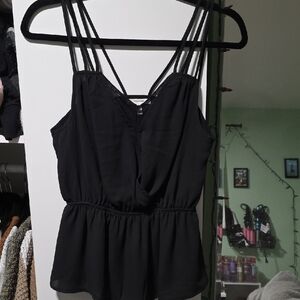 Maurices Black Strappy Top
